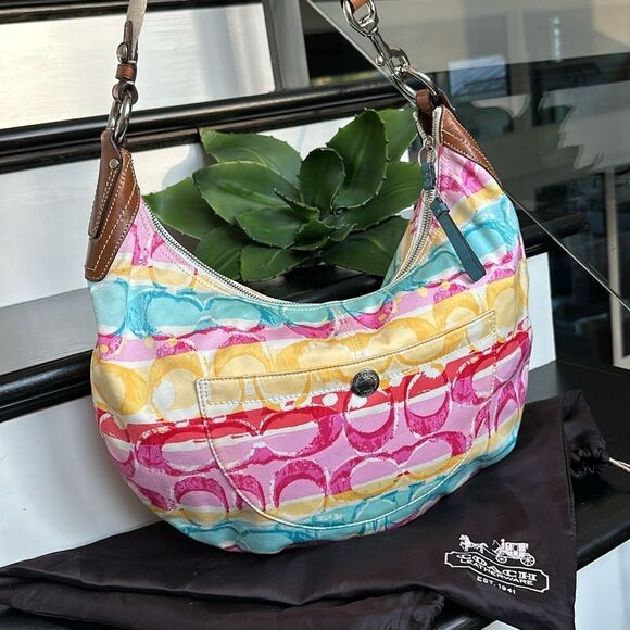 Coach Multicolor Signature Hobo Bag - Picture 3 of 11